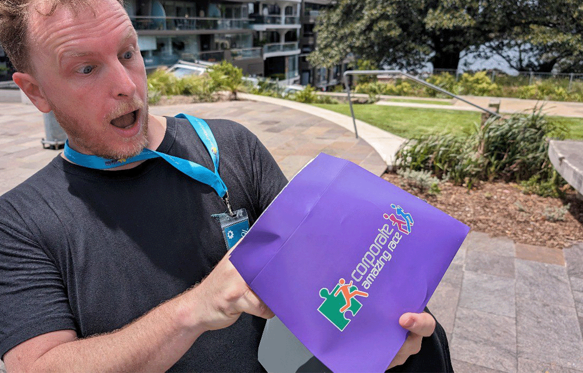 Corporate Amazing Race bought to you by Tailored Team Building in Brisbane