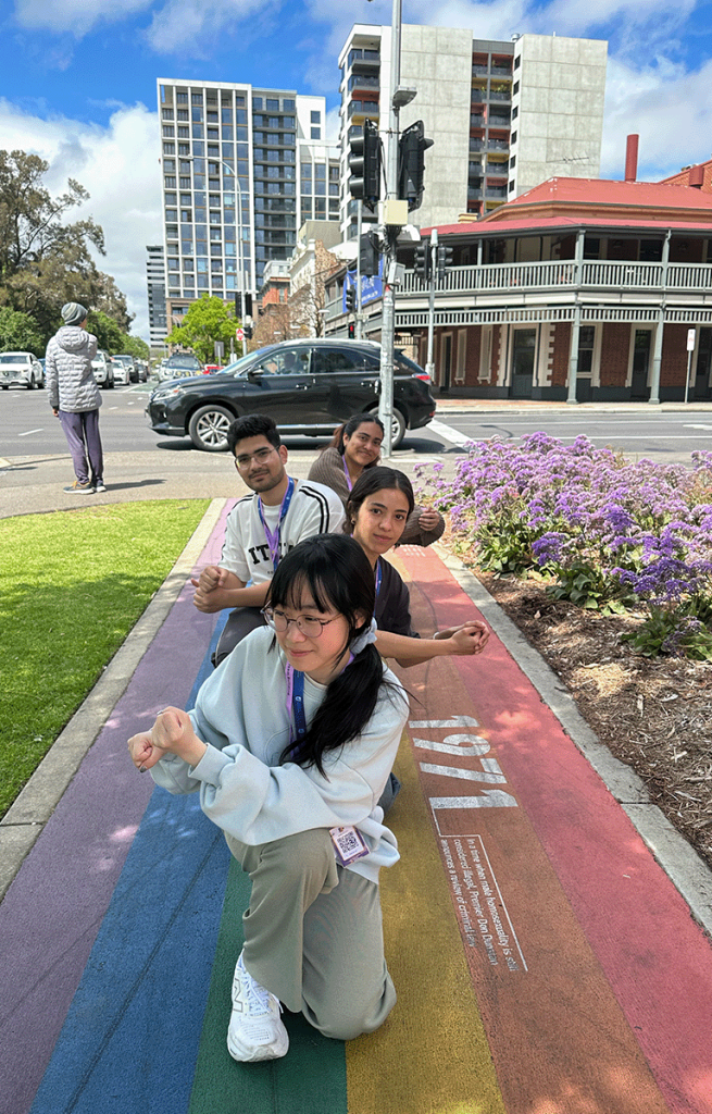 Teams having a great time during the Corporate Amazing Race in Adelaide