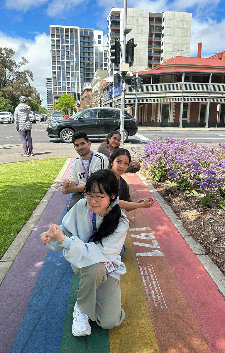 Teams having a great time during the Corporate Amazing Race in Adelaide