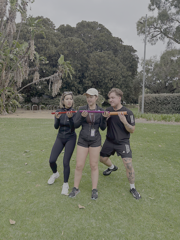 Teams having a really fun engaging time during a team building adventure