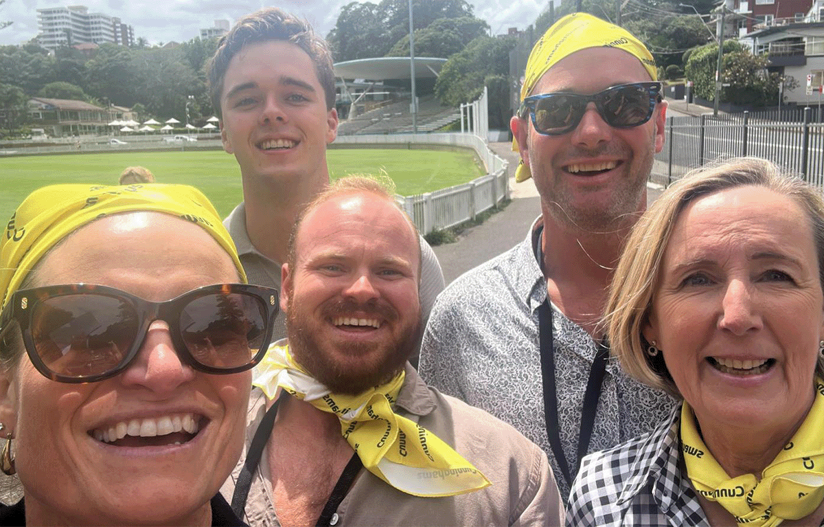 Monopoly team building activity in Manly for a large corporate group exploring the Northern Beaches