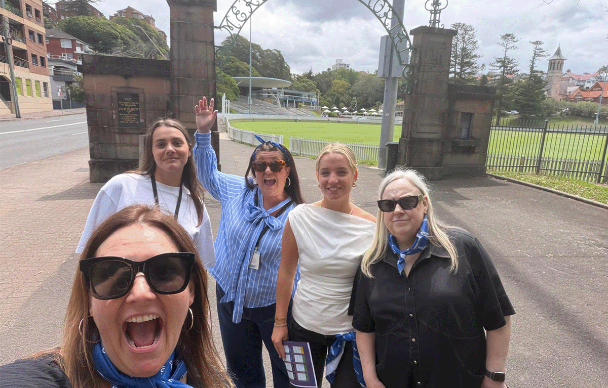 Monopoly team building activity in Manly for a large corporate group exploring the Northern Beaches