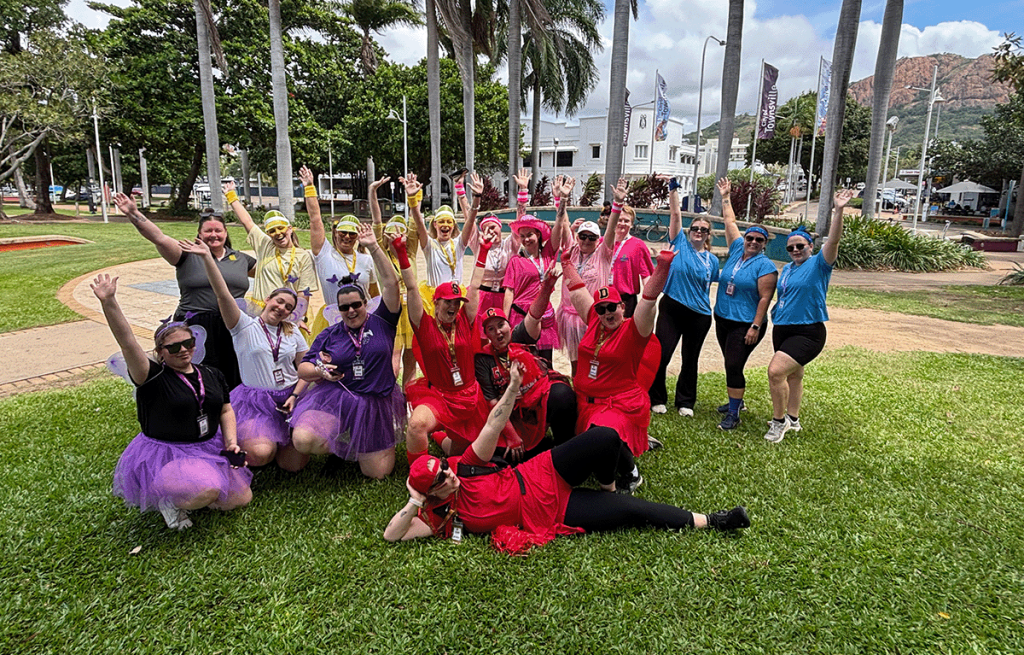 Dress up during a corporate amazing race in Townsville