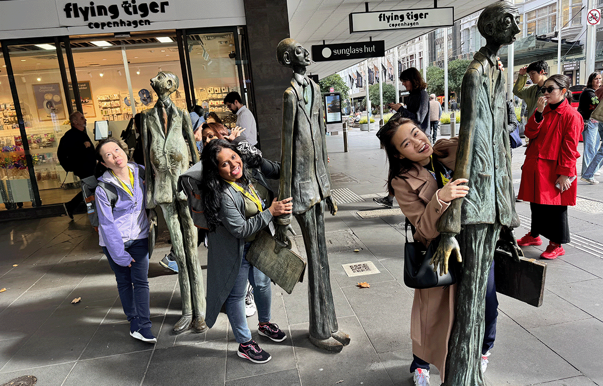 Team bonding activity in Melbourne featuring a high-energy Amazing Race challenge