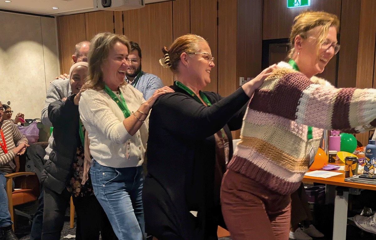 Corporate team building in Newcastle with teams completing creative Task Master challenges.