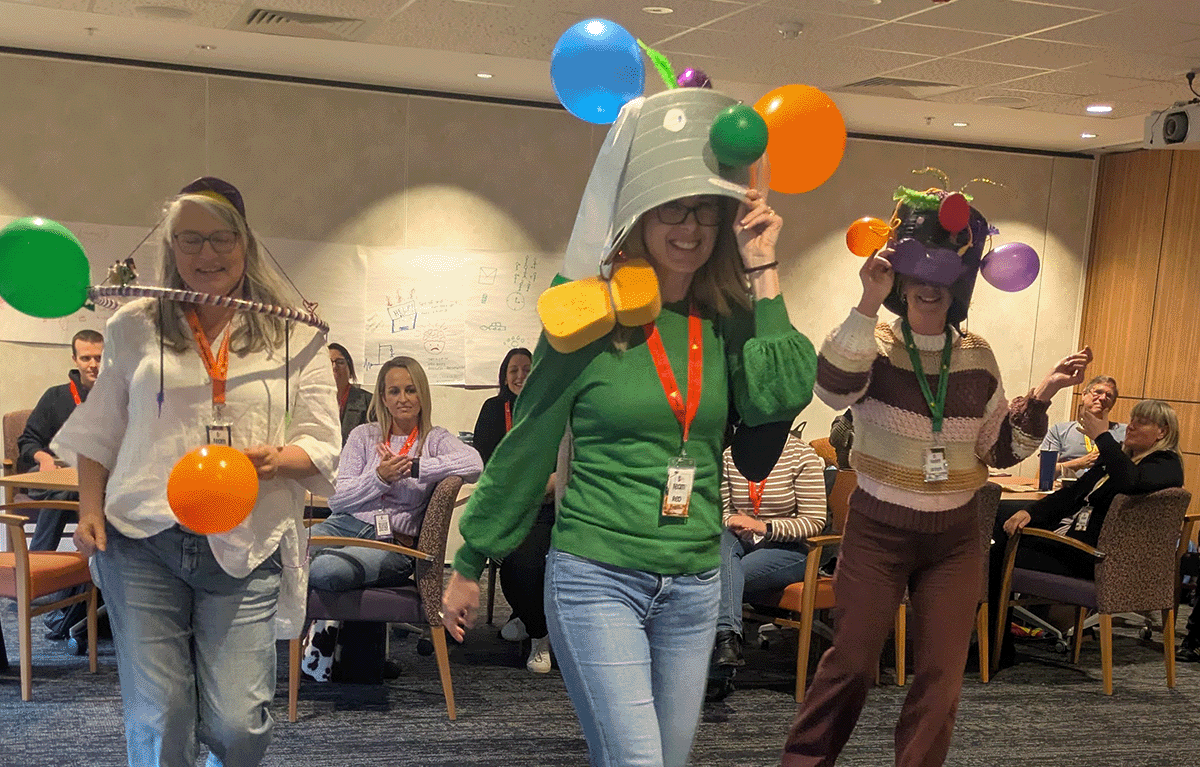 Corporate team building in Newcastle with teams completing creative Task Master challenges.