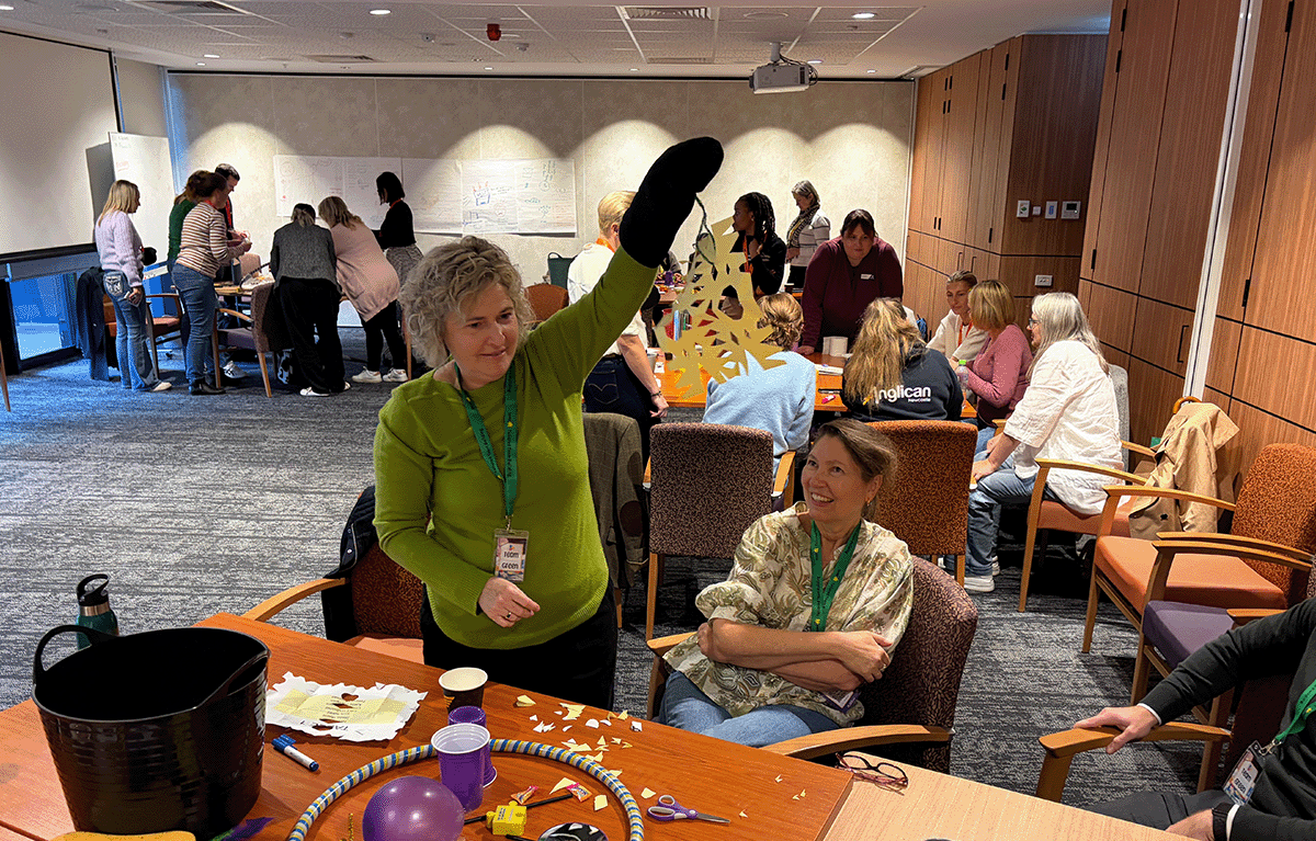 Corporate team building in Newcastle with teams completing creative Task Master challenges.