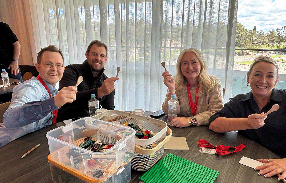 Brick Masters Sydney bringing creativity, teamwork and friendly competition to a small corporate team.