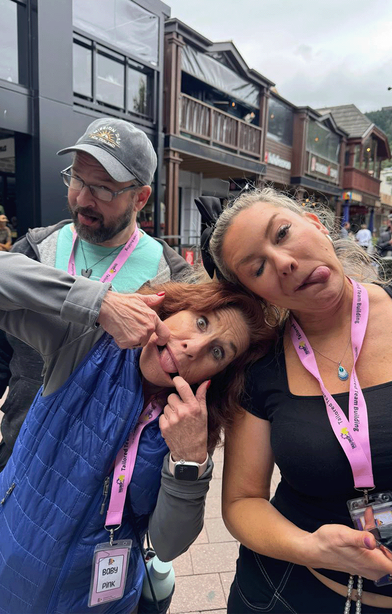 Teams having a great time during a Queenstown Amazing Race