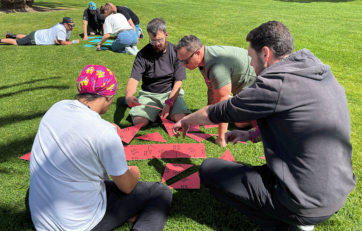 Outdoor team building in New Zealand featuring fun and competitive Survivor-inspired activities.