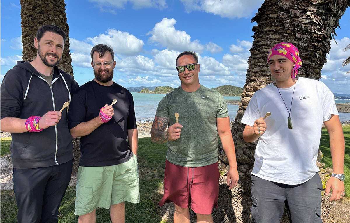 Outdoor team building in New Zealand featuring fun and competitive Survivor-inspired activities.