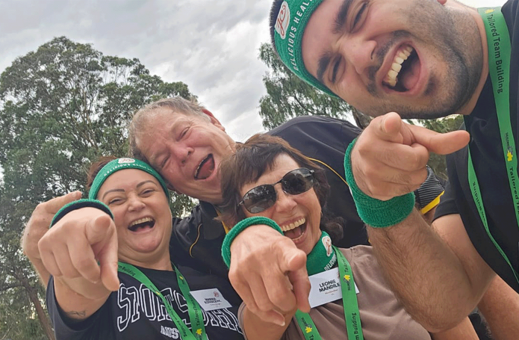 Corporate team building activity in Adelaide CBD outdoor setting