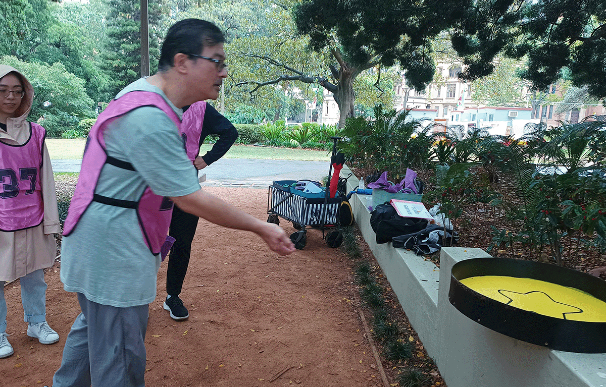 Outdoor team building race through Auckland city streets